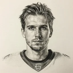 Photorealistic portrait Alexander Mikhailovich Ovechkin, drawn in pencil ::2.3