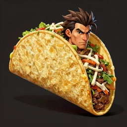 An epic fantasy comic book style portrait painting of a taco, unreal 5, DAZ, hyperrealistic, octane render, RPG portrait, dynamic lighting