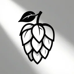 corporate logo hops simple illustrator stencil on white background