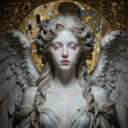 hyper detailed masterpiece angellic girl elite by donato giancola and tom bagshaw, face by artgerm and edmund leighton, and alphonse mucha, trending on artstation, dreamlike, melancholy aesthetic, ornate, background by gustav klimt, 8 k, black gothic, majestic, volumetric lighting, porcelain skin, concept art, sharp focus