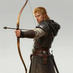 portrait of a halfling archer, male, badass outfit, high fantasy, dnd, extremely detailed, smooth, sharp focus, by rossdraws, sakimichan, frank franzzeta