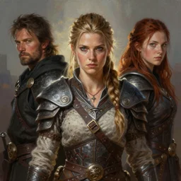 the elder scrolls vi, charismatic rugged female nord warrior portrait, illustration, rim light, top light, perfectly shaded, soft painting, art by ross tran, krenz cushart and wenjun lin