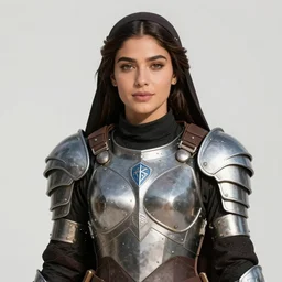 portrait of janine gutierrez as khawla bint al - azwar wearing female battle armor, pen and ink, styled by alphonse mucha, glamorous majestic pose, highly detailed, desaturated colors, smooth, intricate line drawings, by craig mullins, wlop, greg rutkowski, ruan jia, kentaro miura, john howe and allan lee