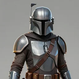 very fine detailed digitar art of mandalorian