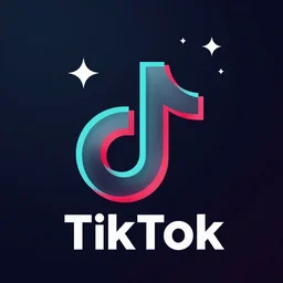 new design tiktok logo, high detail, high modernization, magical, high stilization