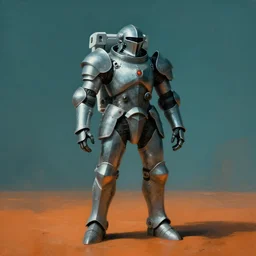 portrait of a mecha cyborg knight astronaut in liminal space, by pascal blance, by caravaggio, teal orange, muted colors, studio light, cinematic light