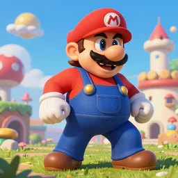 Game screenshot of Gérard Depardieu as Wario, nintendo, fantasy, highly detailed, digital painting, artstation, concept art, sharp focus, illustration, art by Tony Sart and artgerm and randy vargas