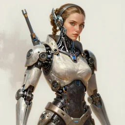 portrait of leia, robot cyberpunk, horizon zero dawn machine, intricate, elegant, highly detailed, ray tracing, digital painting, artstation, concept art, smooth, sharp focus, illustration, art by artgerm and greg rutkowski and alphonse mucha, 8 k
