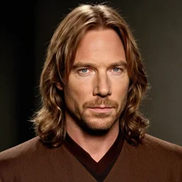 captain picard with shoulder length wavy hair, long hair, hair stylist photo