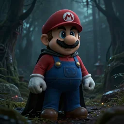 a scary boo from mario, dark fantasy photorealistic concept art, trending on art station, stunning visuals, creative, cinematic, ultra detailed