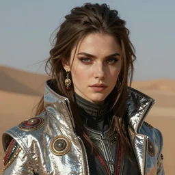 detailed portrait atreides, cyberpunk futuristic, reflective coats, decorated with traditional dune ornaments by ismail inceoglu dragan bibin hans thoma greg rutkowski alexandros pyromallis nekro rene maritte illustrated, perfect face, fine details, realistic shaded, fine - face, pretty face
