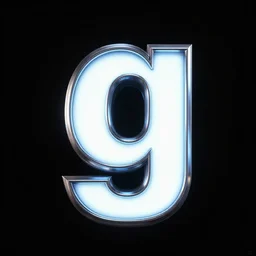 the letter g in the tron font ( 1 9 8 2 )