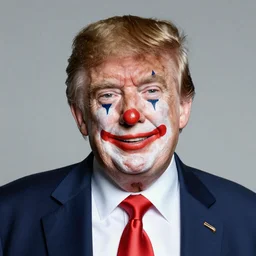 trump as a clown portrait
