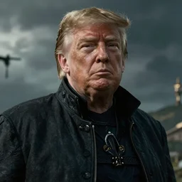 Donald Trump as a boss in Elden Ring, cinematic, cut-scene, close up