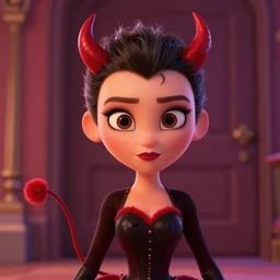 the devil wears prada as a pixar movie still, cute, high quality cg render, 8 k