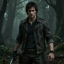 jake gyllenhaal in silent hill 3, in-game screenshot