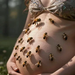 filling up my stomach with bees