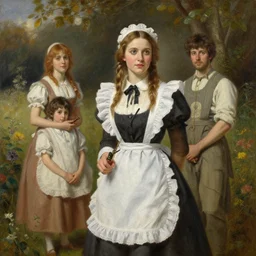 cottagecore maid, highly detailed painting by gaston bussiere, craig mullins, j. c. leyendecker 8 k