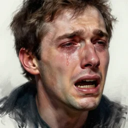 brian stelter crying, digital painting, extremely detailed, 4 k, intricate, brush strokes, mark arian, artgerm, bastien lecouffe - deharme