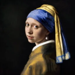 woman by johannes vermeer