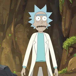 rick and morty the anime, netflix original anime series, detailed shading, ambient lighting, epic digital art
