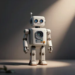 minimalist retro icon of a robot