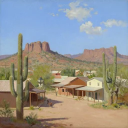 town of williams arizona painting by thomas cole