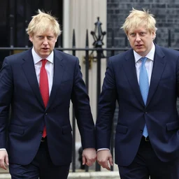 boris johnson and jeremy corbyn holding hands, photographed, portrait, photographic, hdr, 4 k