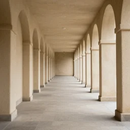 beautiful fuzzy photograph of an empty liminal arcade