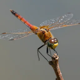 a macro photograph of a dragonfly by adam gor, 8 k