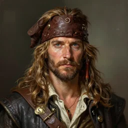 Guybrush Threepwood, fantasy, portrait, sharp focus, intricate, elegant, digital painting, artstation, matte, highly detailed, concept art, illustration, ambient lighting, art by iGreg Rutkowski