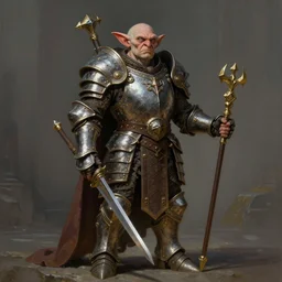 Gollum as a paladin, grumpy, plate armor, Ivan Aivakovsky, Boris Vallejo, epic fantasy character art, D&D Concept Art, full length, Realistic, Regal, Refined, Detailed Digital Art, Oil Paining, Exquisite detail, post-processing, masterpiece, Cinematic Lighting, Unreal Engine, 8k, HD,