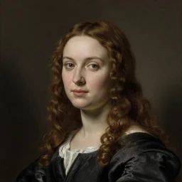 portrait pf young pretty woman by Rubens