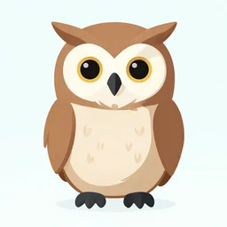 an owl, clean cel shaded vector art. shutterstock. behance hd by lois van baarle, artgerm, helen huang, by makoto shinkai and ilya kuvshinov, rossdraws, illustration,