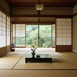 “ tatami room, ikebana, summer kakejiku ”