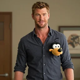 chris hemsworth as gumby still movie realistic