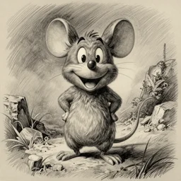 pencil sketch. concept art. happy. cartoon mice. art by [ [ [ [ [ [ [ [ [ don bluth ] ] ] ] ] ] ] ] ].