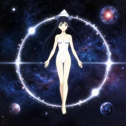 eternal life process continuing between stars very anime scifi concept art 8 k hd