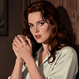 Illustration of Annie Wilkes from Misery (1990) by Bill Medcalf, detailed