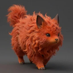 prompt A beautiful red orange fluffy kumiho, concept art, matte painting, by Peter Mohrbacher