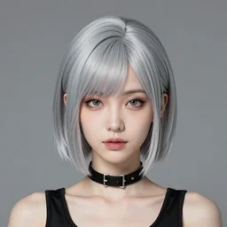 portrait of a beautiful dollpunk woman, detailed, symmetry feature, award winning H-768 W-512 N-6