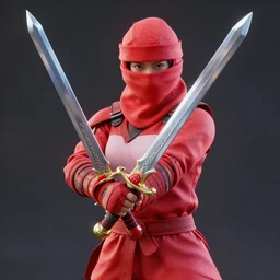 photorealistic, strawberry ninja with a sword, unreal engine