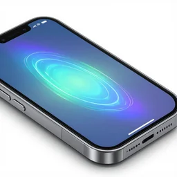 a close up of a cell phone hologram, unsplash, holography, neon iridescence, radiant light, glowing neon, luminescence, volumetric lighting, highly detailed, cinematic lighting, cedric peyravernay maciej kuciara, dramatic lighting, medium shot, ground angle, uhd 8 k, shallow depth of field