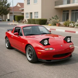 supra, miata, kyza saleem, realistic, 4 k, red