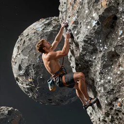 low - g rock climbing on the terraformed asteroid. highly detailed render by beeple, syd meade, space art concept, sci - fi, digital art, unreal engine, wlop, trending on artstation, 4 k uhd image, octane render