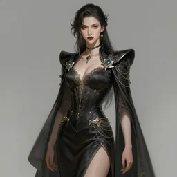 an androgynous outfit for a fantasy gala, ambiguous gender, intricate, elegant, highly detailed, digital painting, artstation, concept art, smooth, sharp focus, illustration
