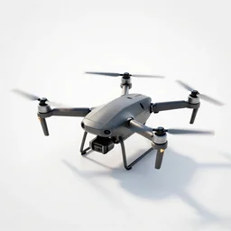 drone, stylized 3d render, isolated on a pure white background, centered, entire object in frame, sharp focus, soft studio lighting