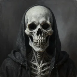 hyper realistic spooky art painting