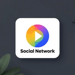 logo for a social network, logo design, logo design, colorful, trending on artstation