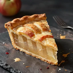 slice of apple pie, vertical pinstripes, ryoji ikeda, covered in splashes of paint, vincent di fate, sandra chevrier, a thick slice of apple pie, chesley bonestell, vincent di fate